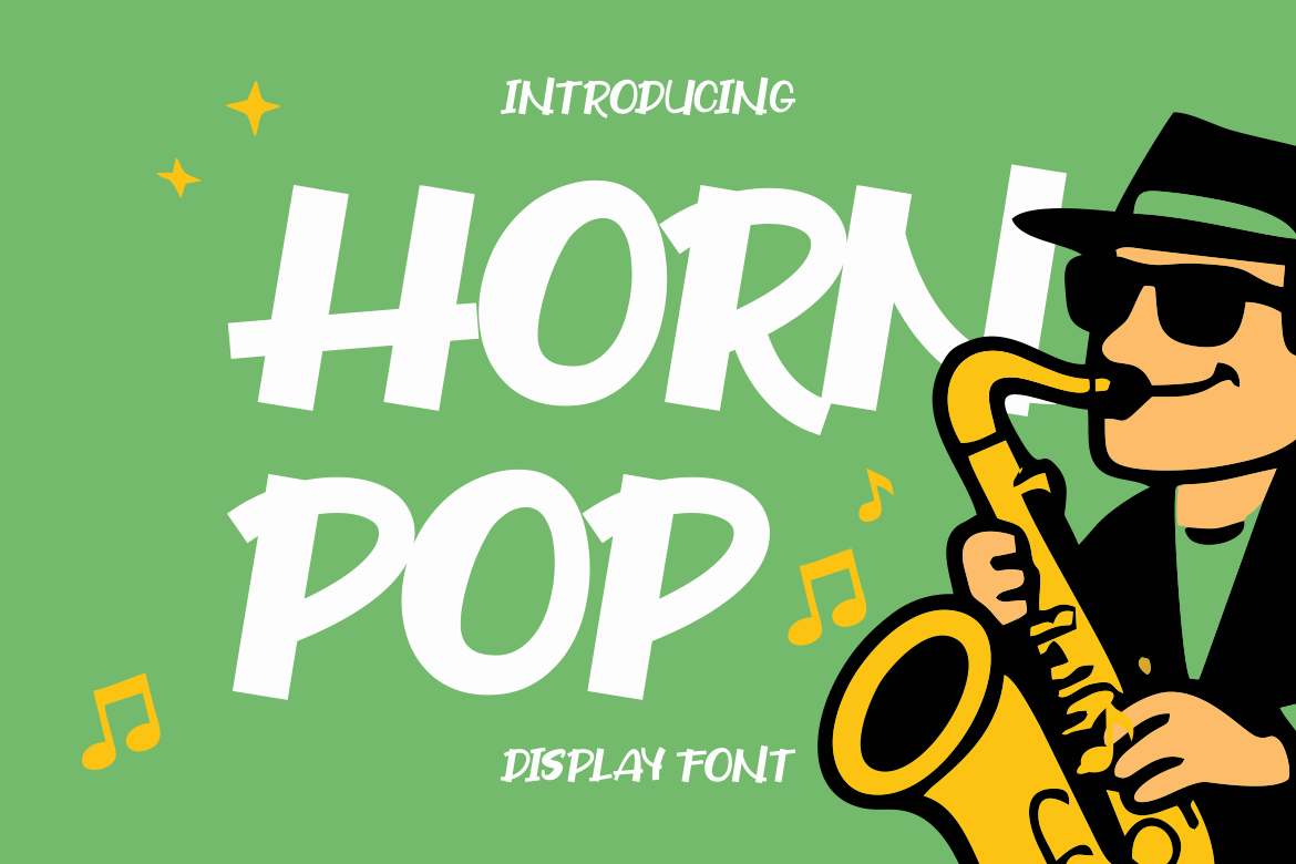 Horn Pop Display Font