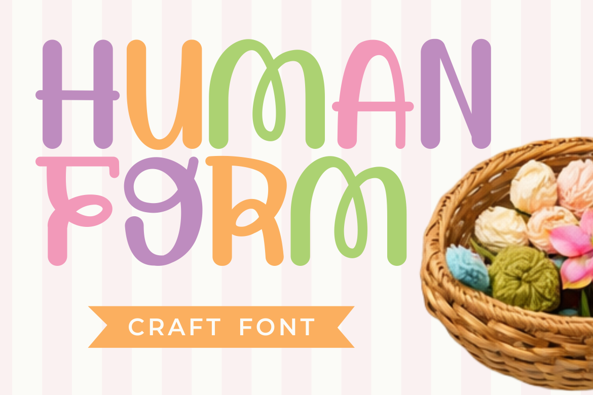 Human Form Craft Font