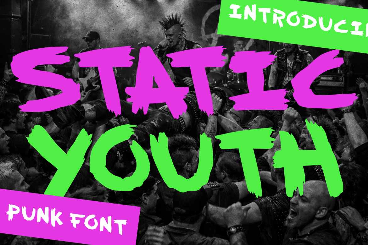 Static Youth Punk Font