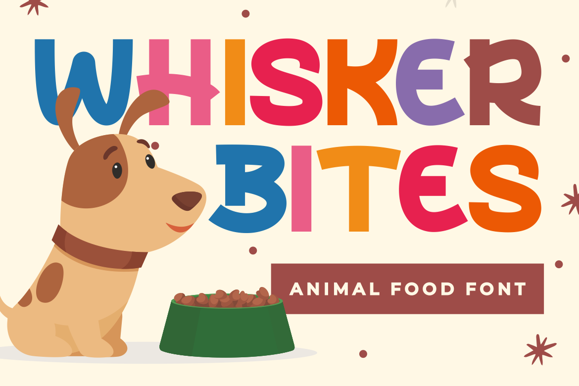 Whisker Bites Animal Food Font