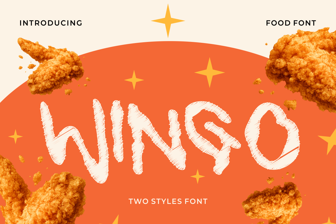 Wingo Food Font