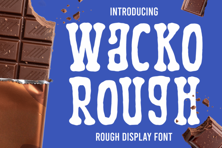 Wacko Rough Rough Fun Cartoon Typeface