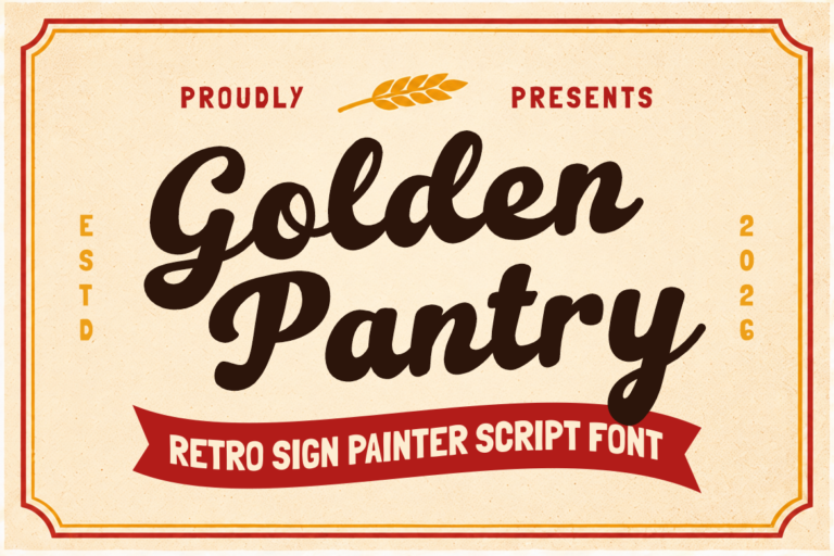 Golden Pantry Retro Sign Painter Script Font
