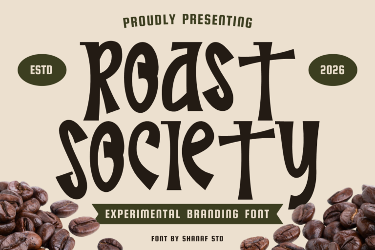 Roast Society Experimental Branding Font