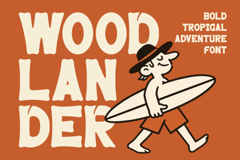 Woodlander Bold Tropical Adventure Font